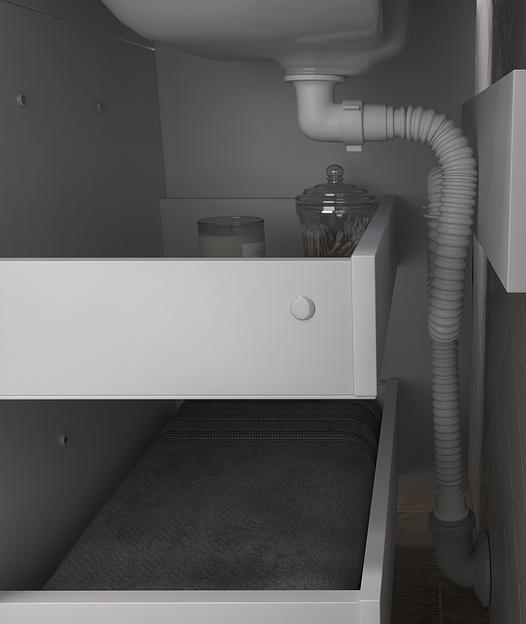 Тумба под раковину «Nova 800-0-2 (Миранда)» ОПТ фото 5