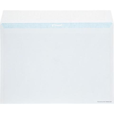 Конверт C4 229х324 мм, отрывная лента, 90 г/м2, белый, Комус фото 1