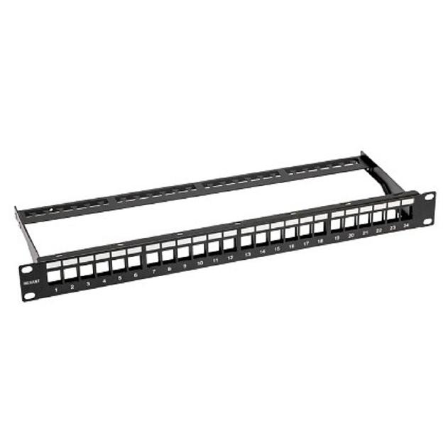 Rexant (02-0053) Панель коммутационная наборная 19", 1U, 24 порта, UTP фото 1