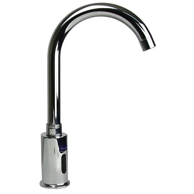 Смеситель латунный сенсорный для мойки "Eleanti" с высоким изливом фото 1