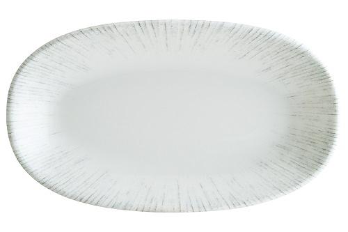 Блюдо овальное 190*110 мм. Ирис Серый, форма Гурмэ /1/12/ фото 1