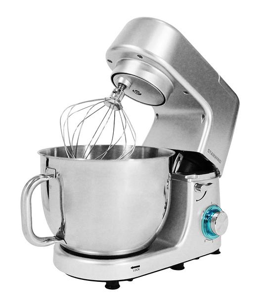 Миксер планетарный Starwind SPM8183 1600Вт серебристый фото 2