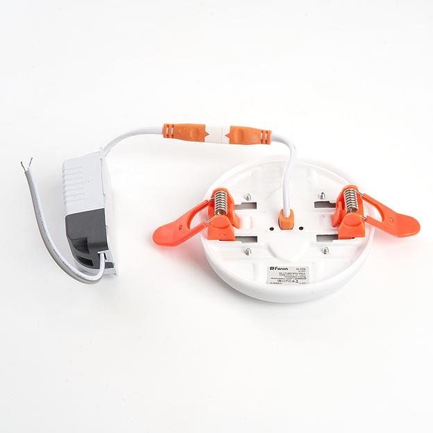 Светильник светодиодный ДВО-6w 4000К 600Лм slim белый с регулируемым монтажным диаметром (до 70мм) фото 3