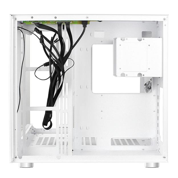 Ginzzu V580 RGB подсветка, закаленное стекло 1*USB 3.0,1*USB 2.0, AU Белый ATX фото 4