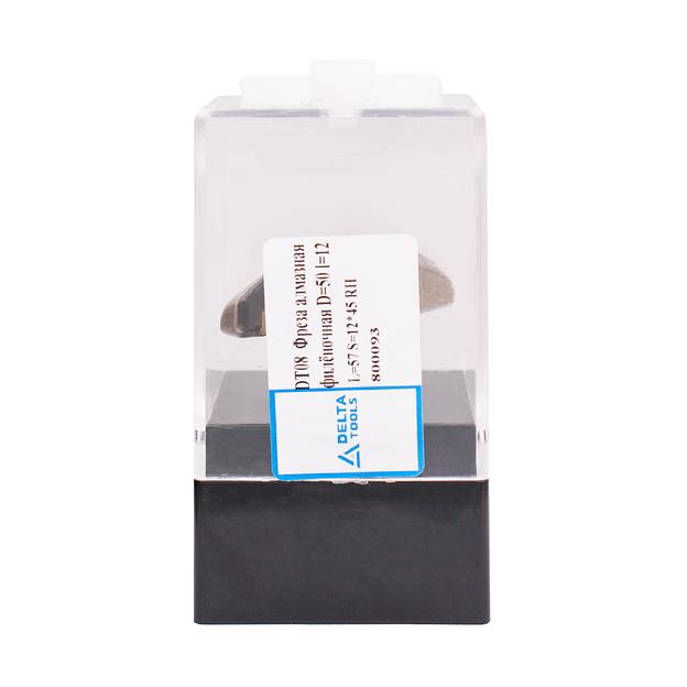 Фреза Delta-Tools алмазная филёночная D=50 l=12 L=57 S=12*45 RH арт. DT08 фото 3