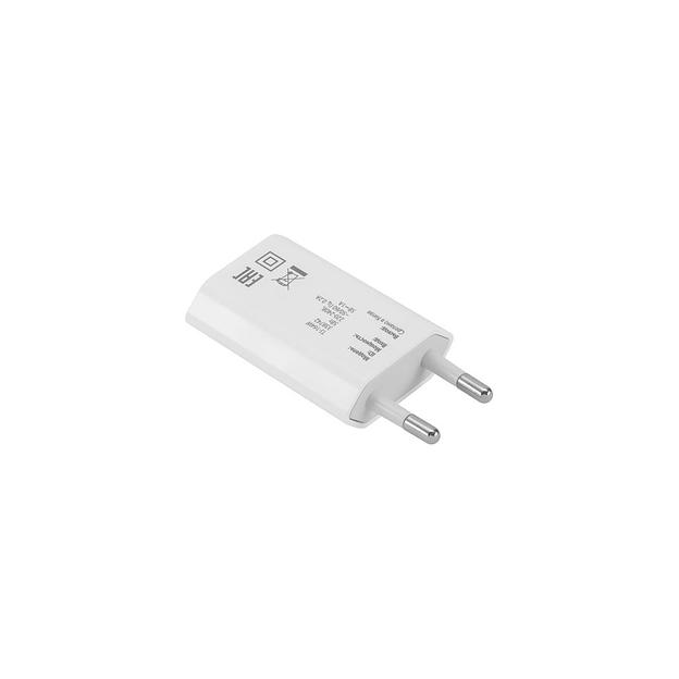 Сетевое зарядное устройство Buro TJ-164w, USB-A, 5Вт, 1A, белый фото 1