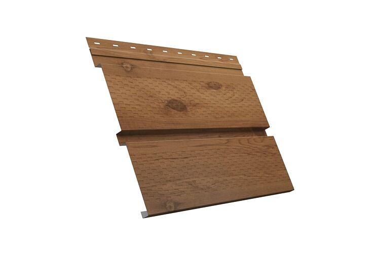 Софит металлический Квадро брус с перфорацией, толщина 0,45 Print РФ фото 1