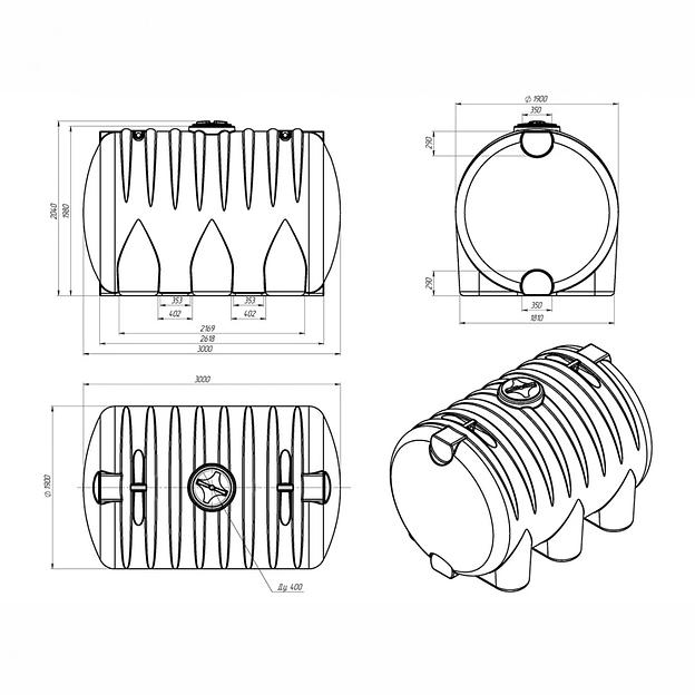 Емкость HR 8000 л фото 2