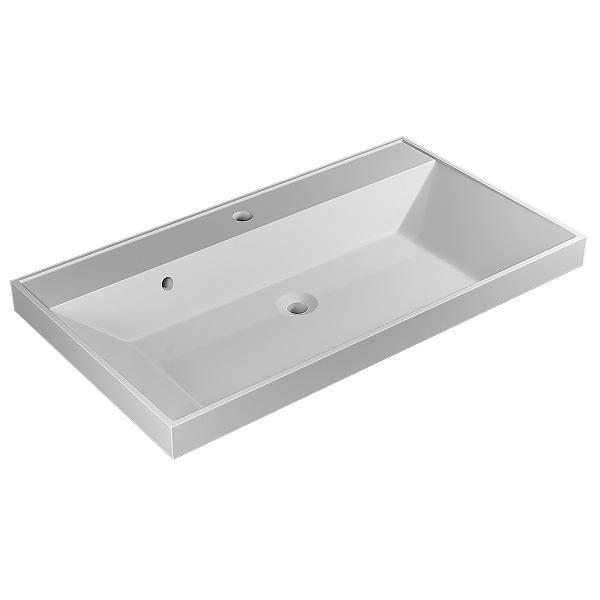 Раковина для ванной комнаты Uperwood Classic 80 см, прямоугольная фото 5