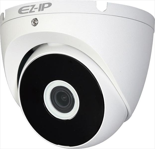 EZ-IP Видеокамера HDCVI купольная, 1/2.7" 1Мп КМОП25к/с при 720P3.6мм объектив20м ИК, Smart IR, ICR, OSD, 4в1(CVI/TVI/AHD/CVBS)IP67, металлический корпус (EZ-HAC-T2A11P-0360B) фото 1