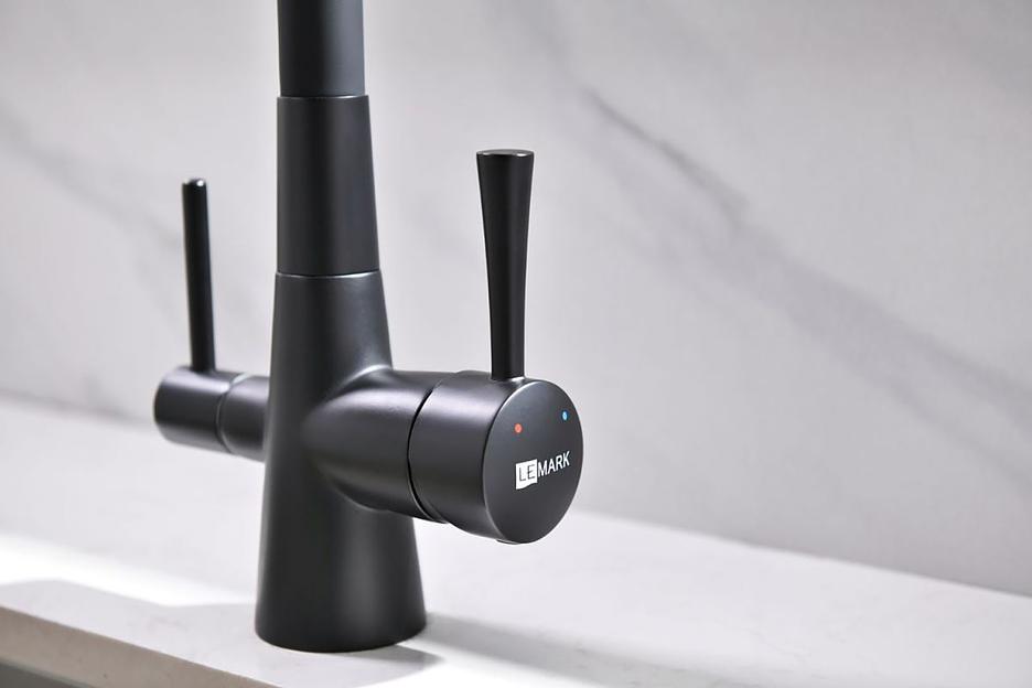 Смеситель Lemark Comfort LM3075BL для кухни с подключением к фильтру с питьевой водой фото 8