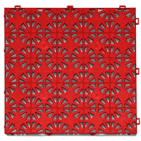 Модульное уличное покрытие Террапласт, Цвет Красный RAL 3020, Толщина модуля 11 мм. фото 1