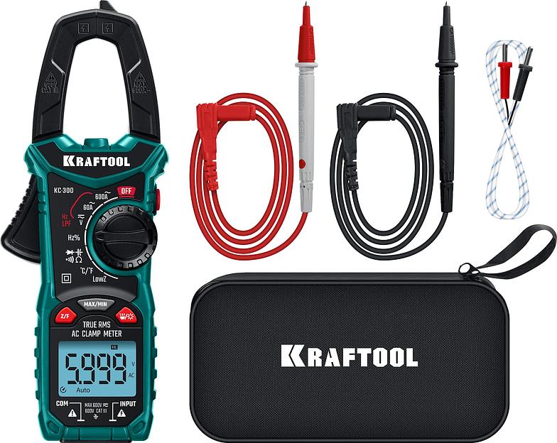 KRAFTOOL KC-300 Цифровые токовые клещи (59832) фото 3