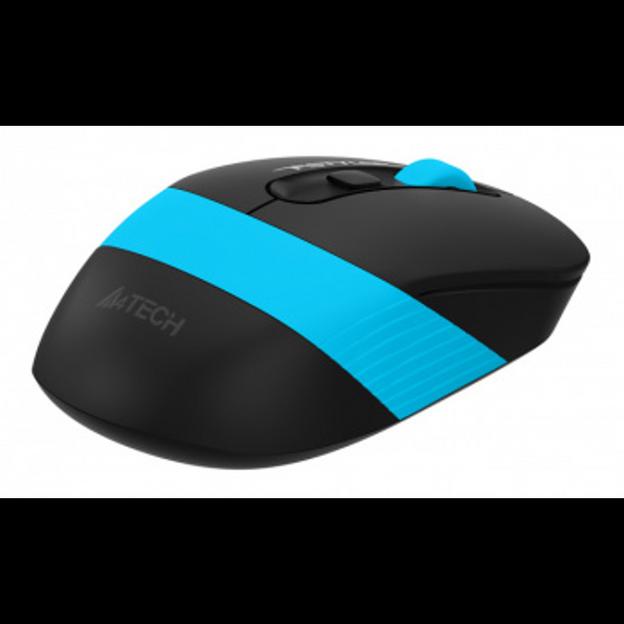 Мышь A4Tech Fstyler FG10S черный/синий оптическая (2000dpi) silent беспроводная USB для ноутбука (4b фото 4