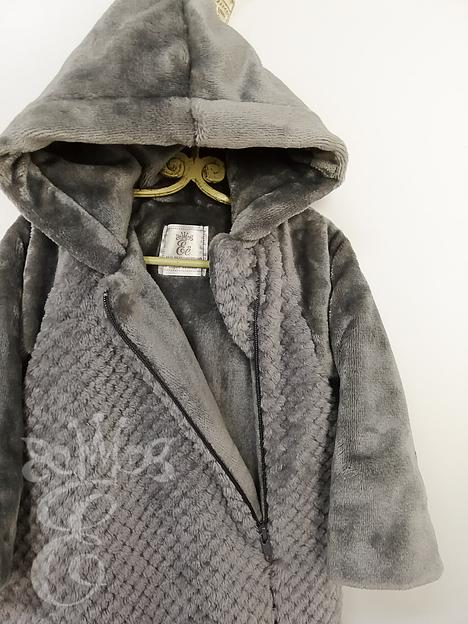 Комбинезон утеплённый для малышей «Её малышество» с капюшоном, серый, 91212Ксер, опт фото 2