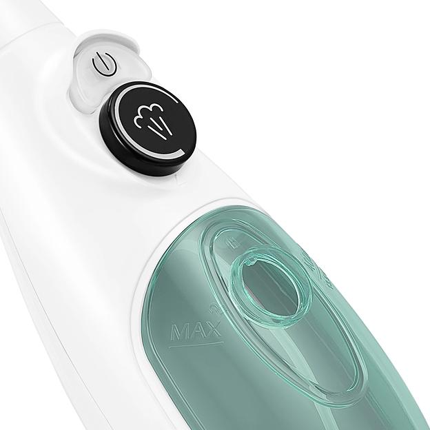 Швабра паровая Kitfort КТ-3920 1300Вт белый/голубой фото 3