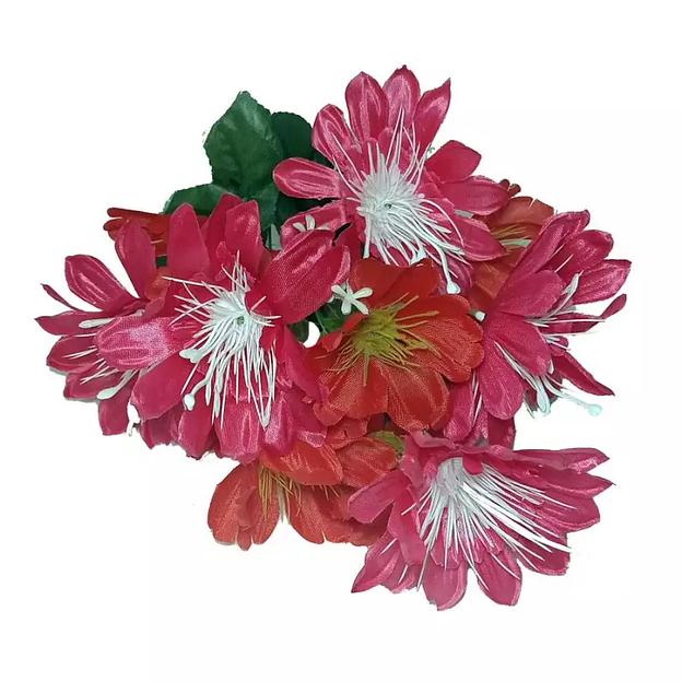 Цвет.букет: георгины и маки 12 голов (2 вида 6+6) 37см 423-9031+327 фото 4