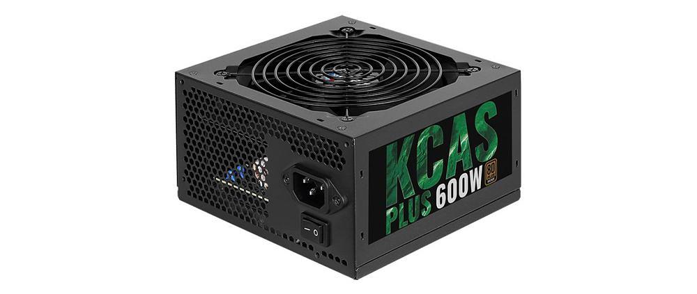 Блок питания Aerocool ATX 600W KCAS PLUS 600 80+ bronze (24+4+4pin) APFC 120mm fan 7xSATA RTL фото 1