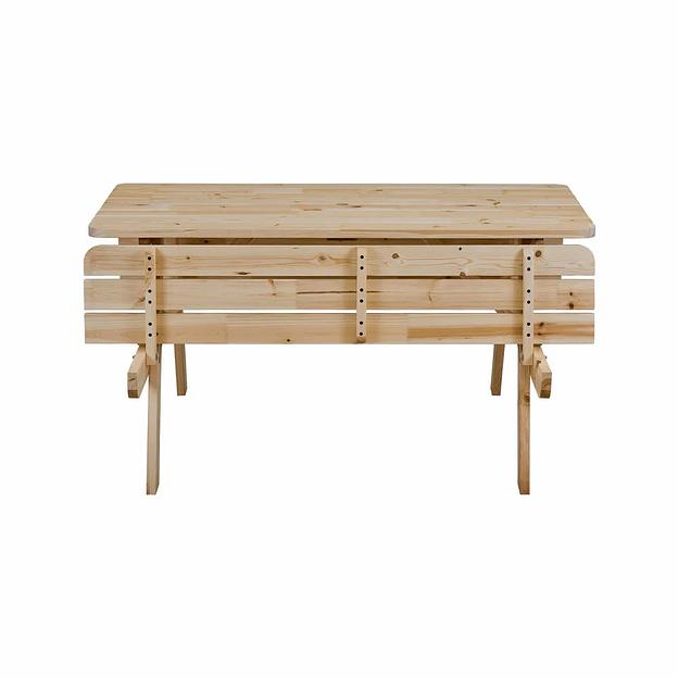 Комплект садовой мебели, деревянный 6-ти местный, натуральный, Грипсхольм, опт фото 5