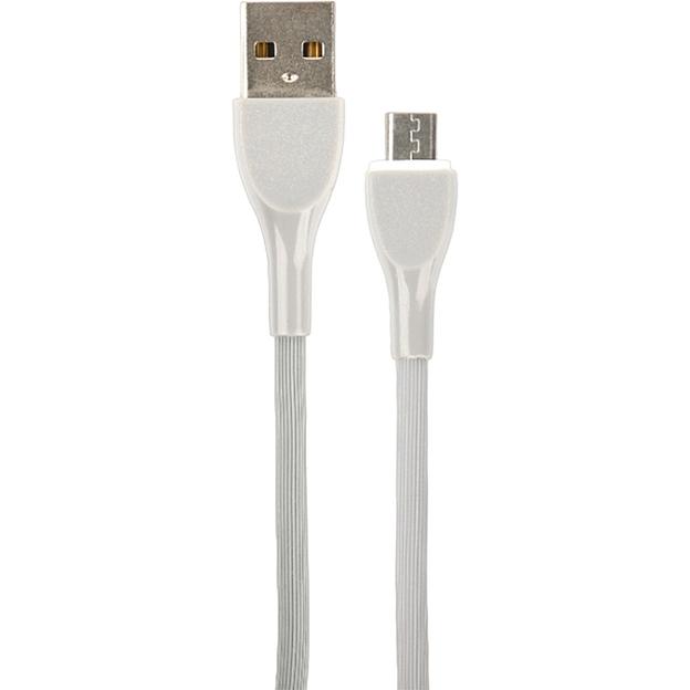 PERFEO Кабель USB A вилка - Micro USB вилка, 2.4A, серый, силикон, длина 1 м., ULTRA SOFT (U4021) фото 1