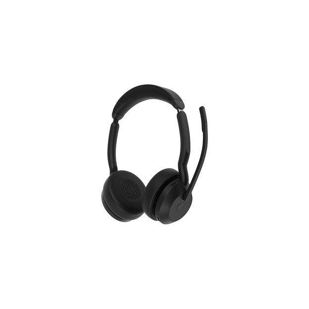 Гарнитура Jabra Evolve2 55, Link380c MS Stereo, для компьютера/мобильных устройств, накладные, Bluetooth, черный [25599-999-899] фото 1