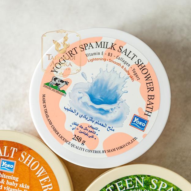 Спа-Скраб д/тела Солевой "Йогурт и Молоко" YOKO фото 5