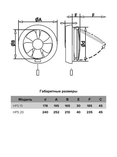 Бытовой вентилятор HPS 20 Era опт фото 5