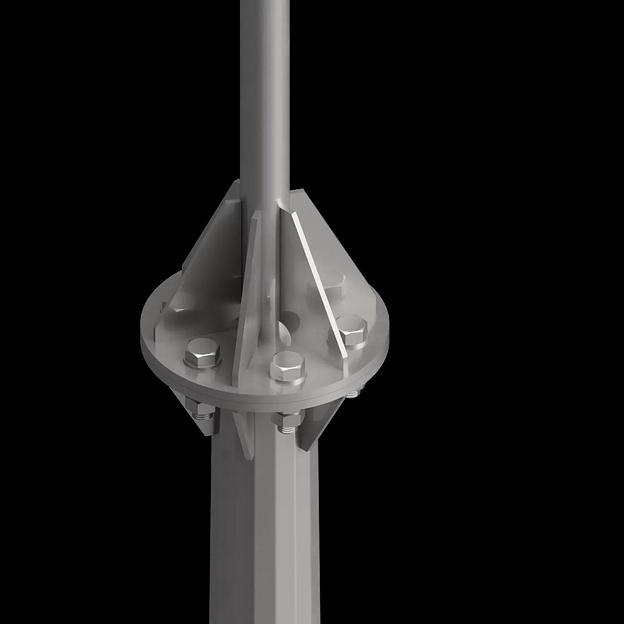 Молниеотвод отдельностоящий МОГК-20 и тросовый по типу МОГКт фото 3