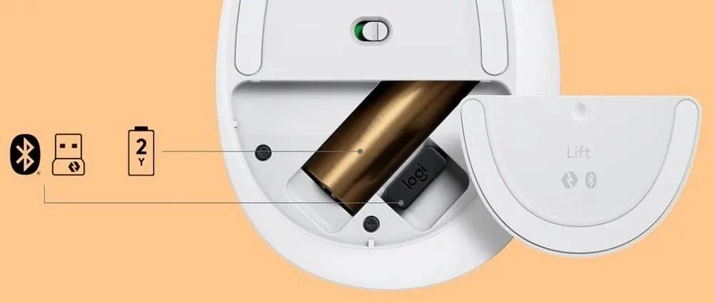 Мышь Logitech Lift белый/белый/серый оптическая (4000dpi) беспроводная USB (6but) фото 6