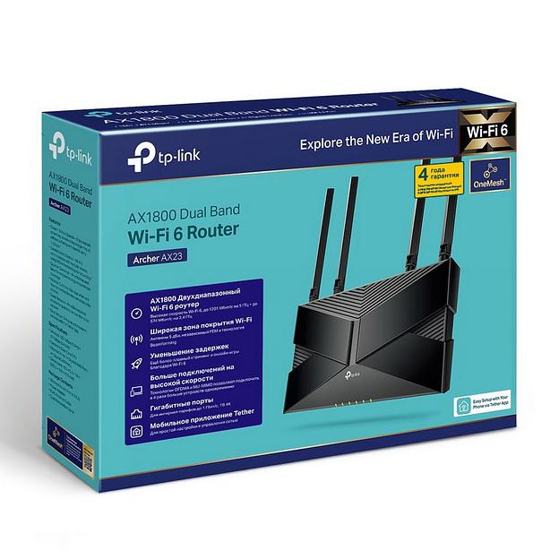 Роутер беспроводной TP-Link Archer AX23 AX1800 10/100/1000BASE-TX фото 5
