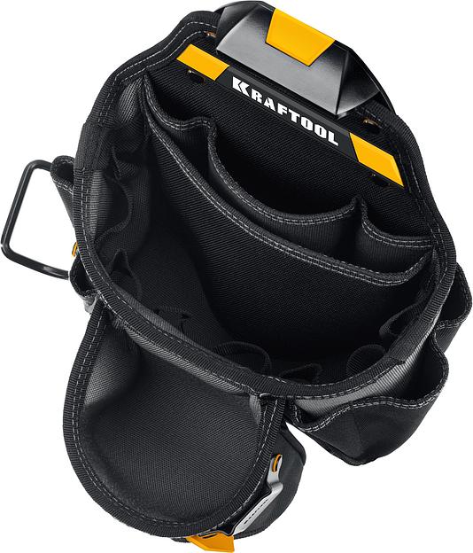 KRAFTOOL KBS-3L пояс монтажника, в комплекте: пояс монтажника и 2 большие сумки (38761) фото 5