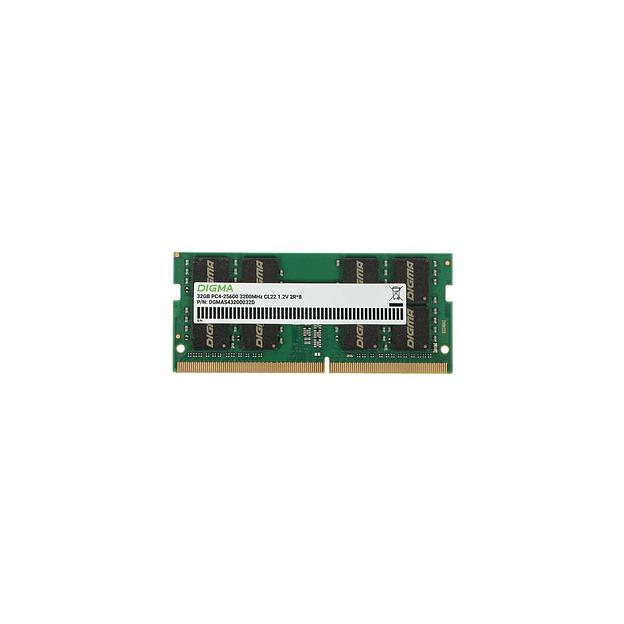 Оперативная память Digma DGMAS43200032D DDR4 - 1x 32ГБ 3200МГц, для ноутбуков (SO-DIMM), Ret фото 1