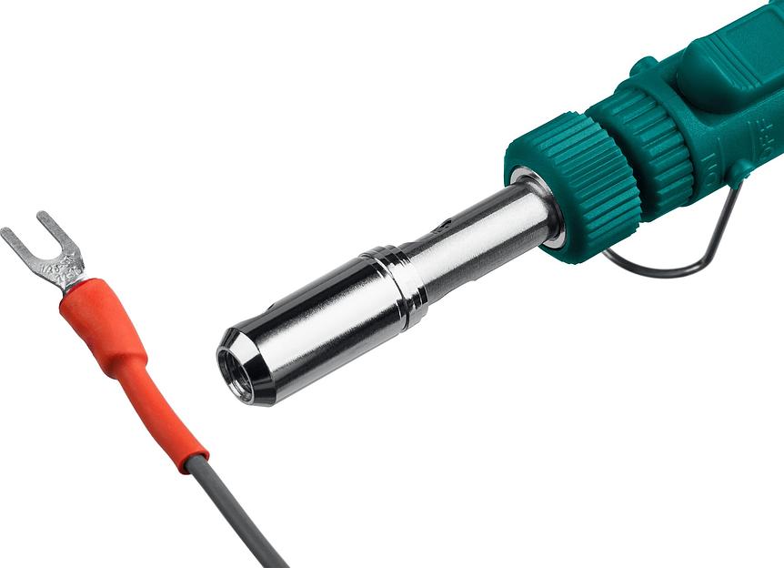 KRAFTOOL SolderGas, 70 A, 30 - 70 Вт, 1300°С, горелка, фен, набор 3 в 1, газовый паяльник (55504-H3) фото 8