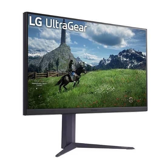 МОНИТОР 32" LG 32GS85Q-B Black с поворотом экрана (IPS, 2560x1440, 180Hz, 1 ms, 178°/178°, 350 cd/m, 1000:1,+2хHDMI 2.0) фото 1