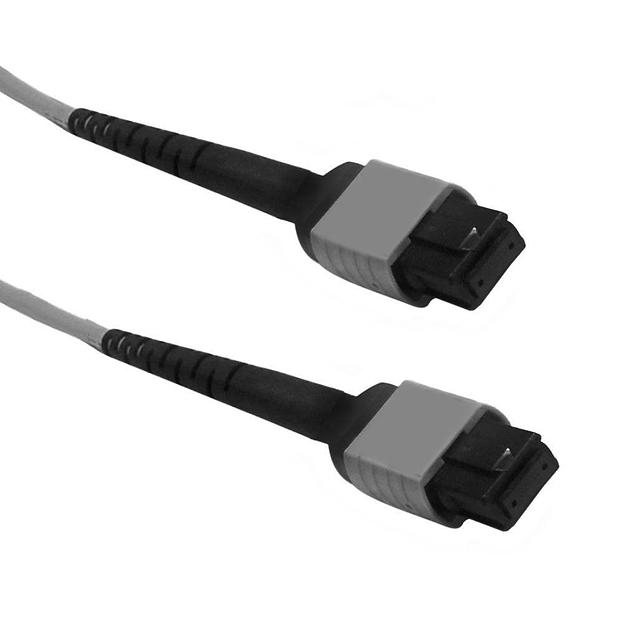 Кабель Fibertrade FT-FC-12-MPOF/APC-MPOF/APC-SM-PB-LowLoss-1.5, Кабель оптический, MPO/APC(female)-MPO/APC(female), 12 волокон, одномодовое SM(OS1/OS2), 9/125, высококачественная полировка наконечников и минимальные потери, полярность В, 1,5 метра фото 1