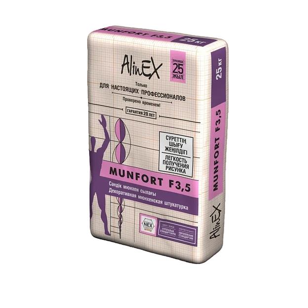Декоративная штукатурка AlinEX «Munfort F3.5», 25 кг фото 1