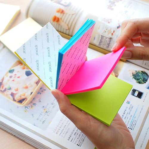 Блок самоклеящийся бумажный Stick`n Magic 21573 76x127мм 100лист. 70г/м2 неон 4цв.в упак. фото 3