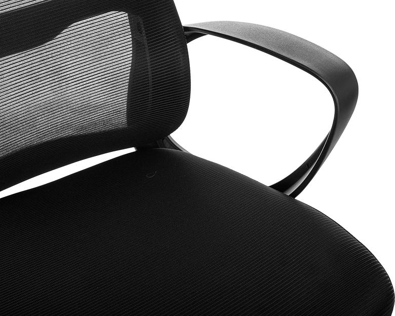 Кресло руководителя Бюрократ Wise черный сетка/ткань с подголов. крестов. пластик фото 8