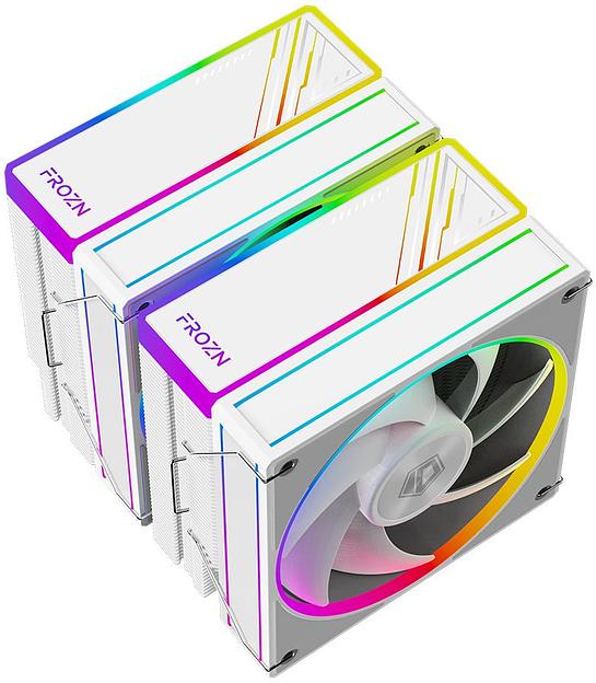 Устройство охлаждения(кулер) ID-Cooling Frozn A620 ARGB Wh Soc-AM5/AM4/1151/1200/2066/1700 4-pin Al+Cu 270W 1200gr LED Ret фото 4