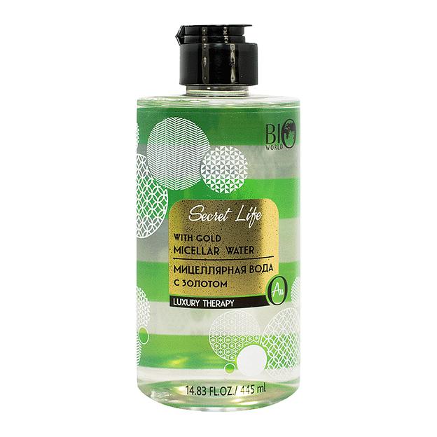 Bio world luxury therapy мицеллярная вода с золотом 445мл фото 1