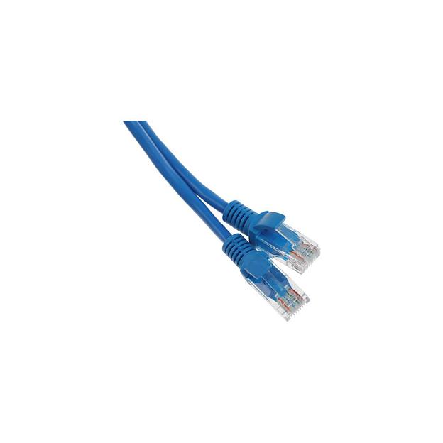 Патч-корд PREMIER PP12-0.5M/B литой (molded), UTP, кат.5E, 0.5м, 4 пары, 26AWG, алюминий омедненный, многожильный, синий фото 1