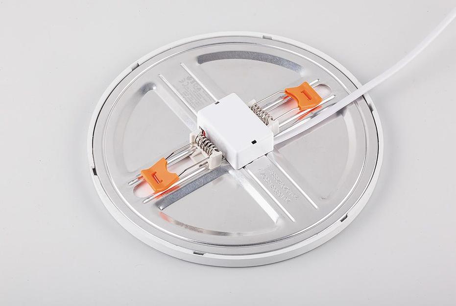 Светильник светодиодный ДВО-14w 4000K 1120Лм slim белый с регулируемым монтажным диаметром (до 160мм) фото 2