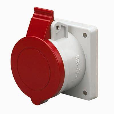 Розетка панельная IP44 16A 3P+E 400В фото 1