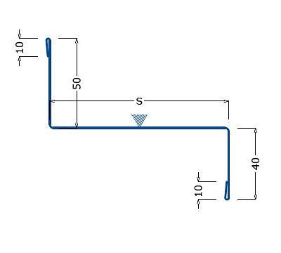 ФЭС-22 нащельник торцевого среза сэндвич-панели, доборный элемент ОПТ фото 1