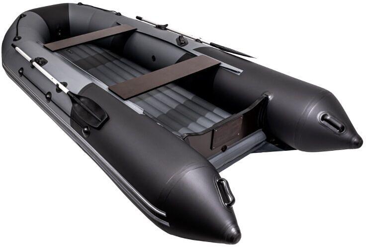 Лодка Таймень NX 4000 НДНД PRO, 4000*1800*495 мм., цвет: графит-черный фото 1