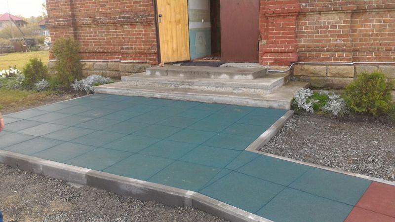 Плитка резиновая «Ласточкин хвост» 240х240х25 мм в ассортименте ОПТ фото 2