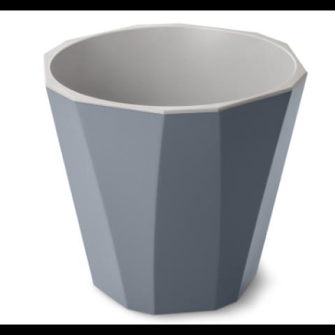 Кашпо Палермо, 3,6л со вставкой, темно-серый (С317ТСЕР) фото 1
