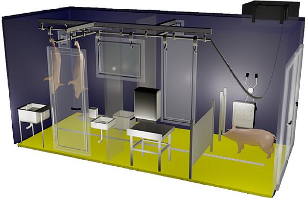 Мини бойня для свиней Мила фото 2
