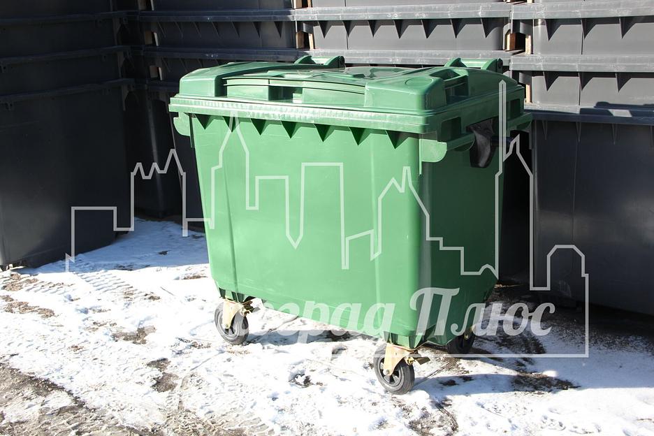 Евроконтейнер Razak 660 л зеленый фото 2