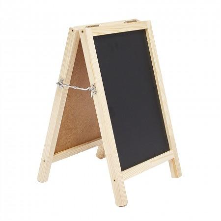 Штендер меловой двусторонний 240*350 мм. А4 светлое дерево /1/ фото 1